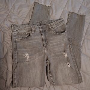 &Denim Gray Skinny Ankle Jeans Size 31